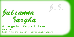 julianna vargha business card